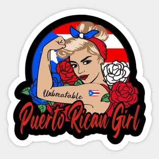 Puerto Rican Girl Sticker